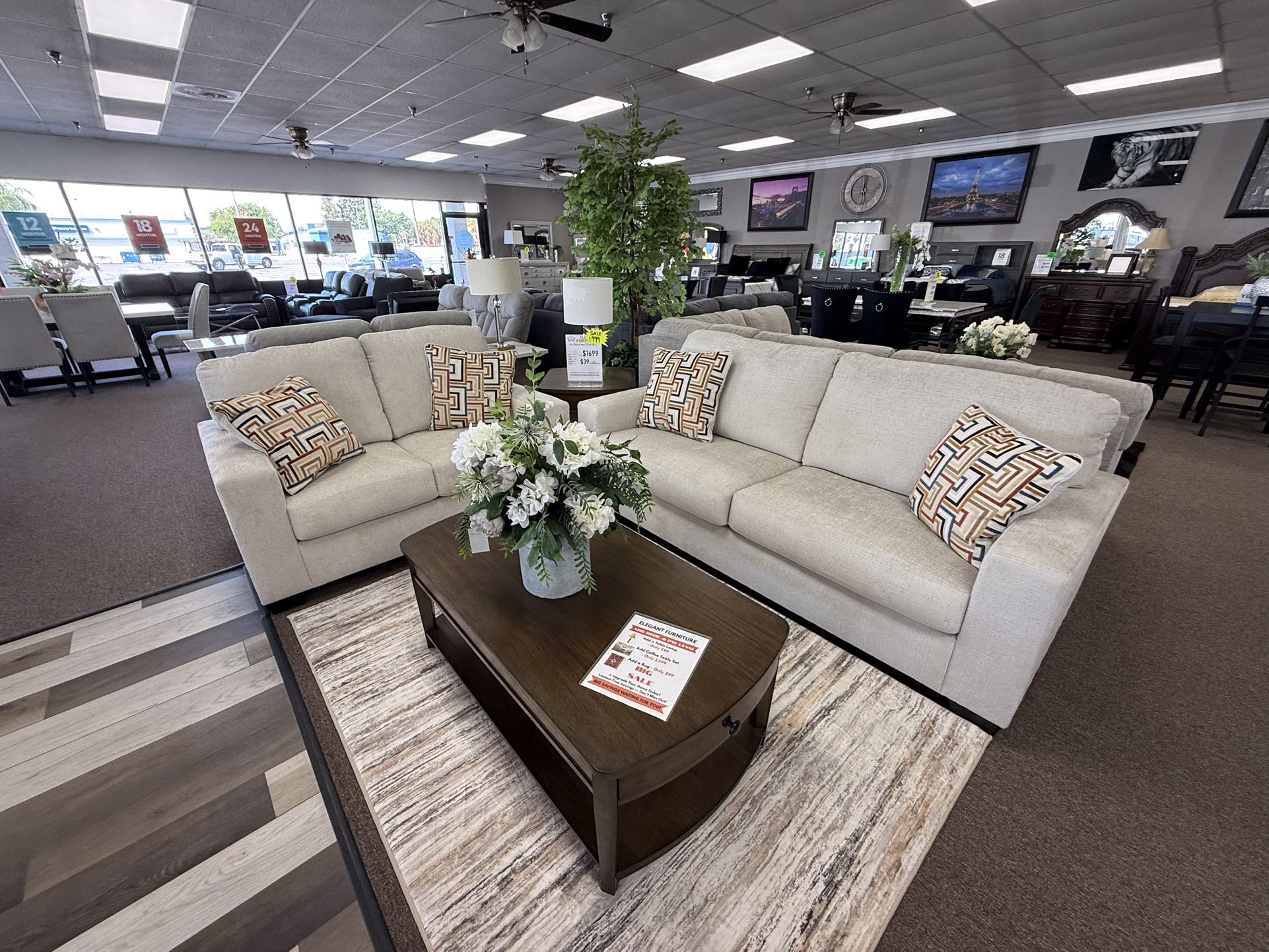 2 PC SOFA AND LOVESEAT