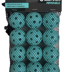 Bandit Sports Popper Mini Plastic Baseballs, Made of Impact Resistant and Rebounding Material, Practice Baseballs