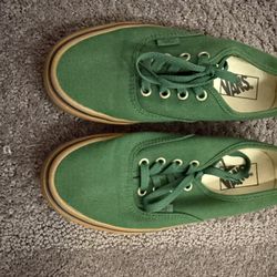 Green/Brown Vans Size 7.5 Women 
