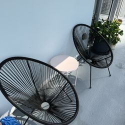 Patio/Balcony Chairs (And Table)