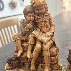 Vintage chalkware figurine - Little Mother