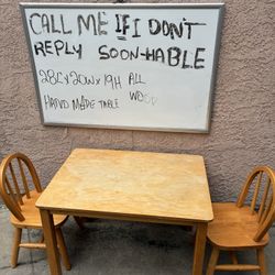 Kids Set Table And 2 Chairs