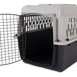 New - Vibrant Life Pet Kennel for Dogs, Hard-Sided Pet Carrier, Medium, 28in Length