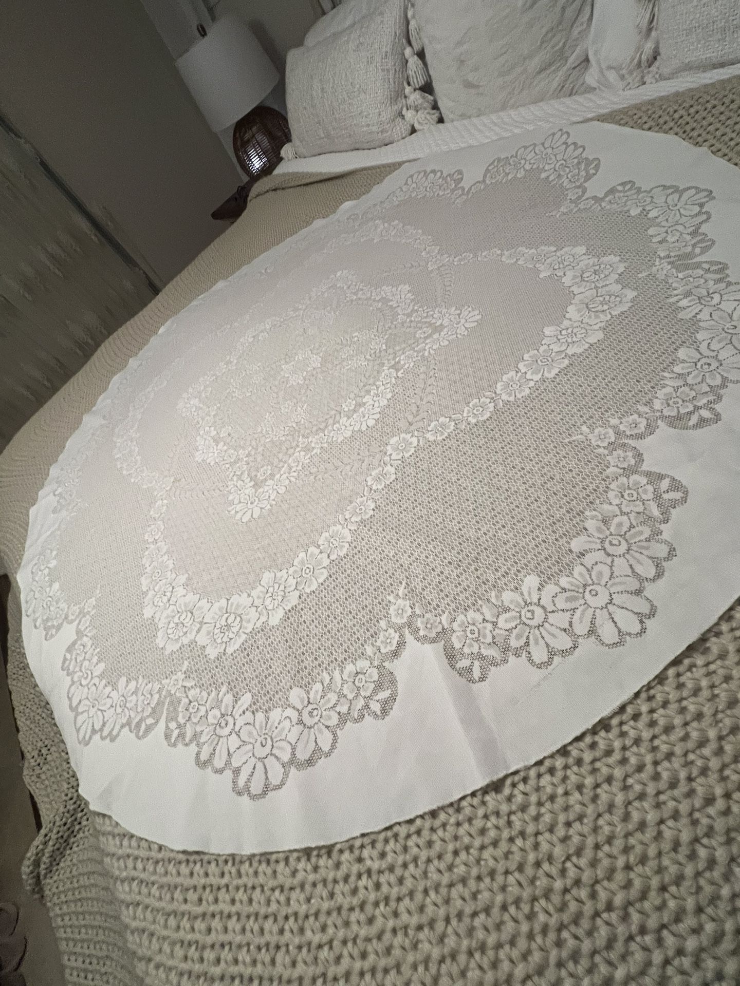 Round Tablecloth Fabric 55x55 (ivory 