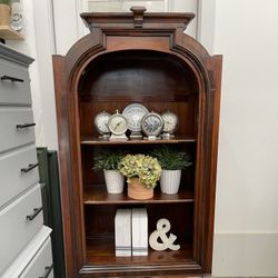 Beautiful Curved  Wood Bookshelf , Hutch 
