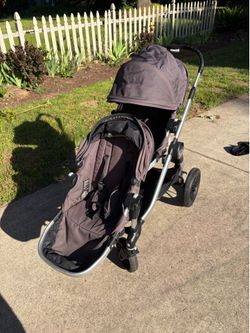 Baby jogger city select double stroller with travel case and adapter