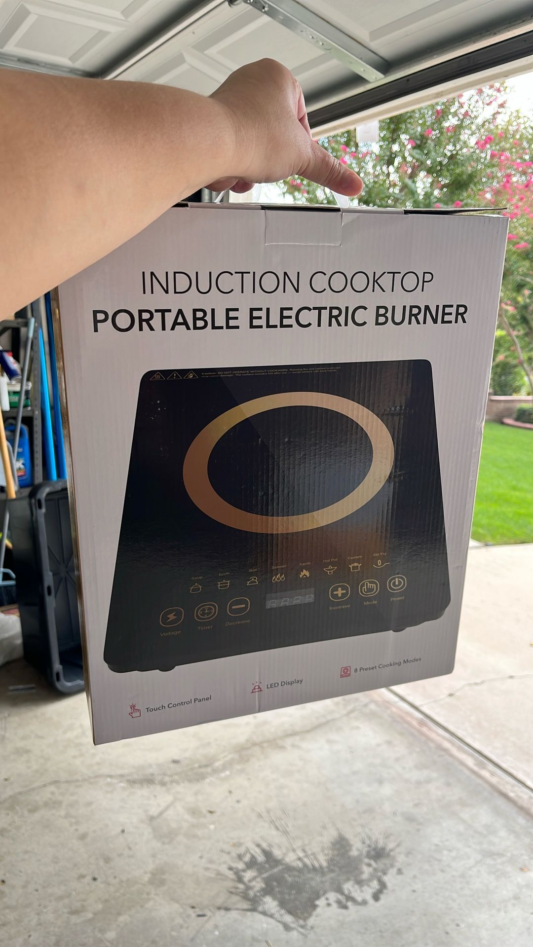 Portable electric burner