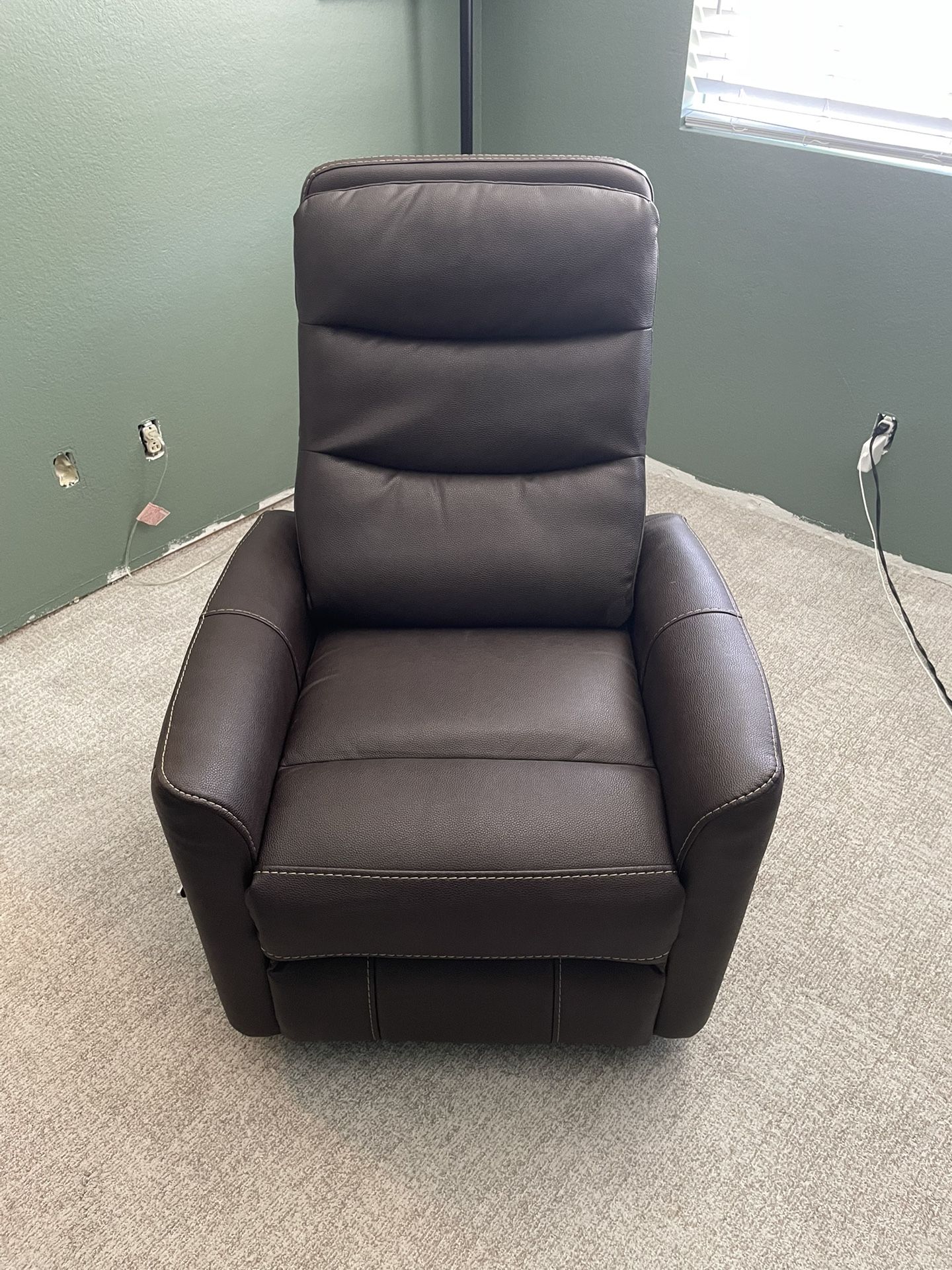 Faux Leather Recliner - $450