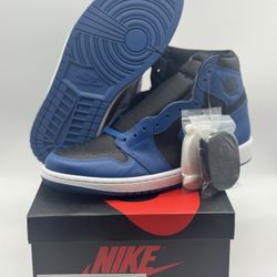 DS New Nike Air Jordan 1 Retro OG High Dark Marina Blue 555088-404 Men’s 9.5 