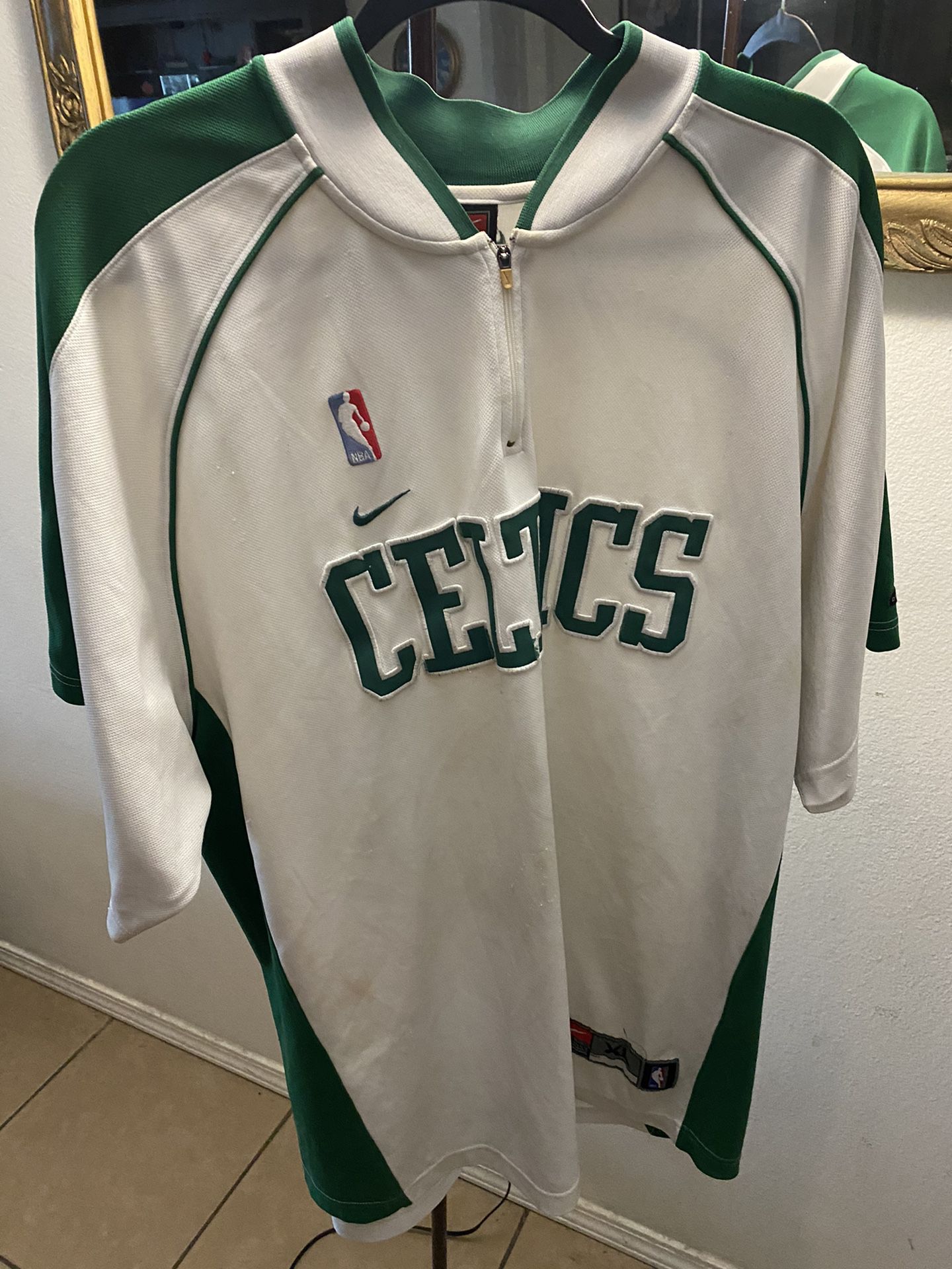 Vintage Boston Celtics Nike Shooting Shirt Warm up Jersey