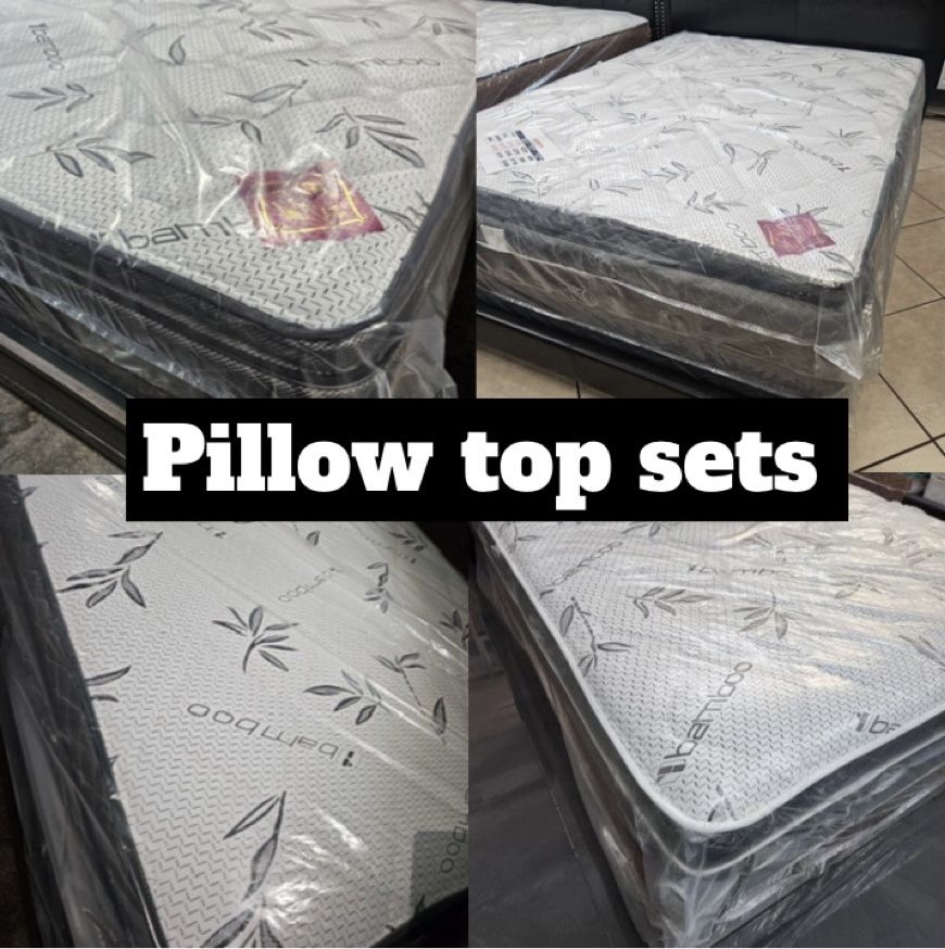 King $290, Queen $240, Full $210, Twin $180 Mattress And Box Spring Sets 
