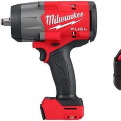 Milwaukee M18 1/2" High Torque Impact Wrench With XC 5.0 Battery And Charger