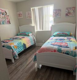 Twin size bed frame (mattress not included )
