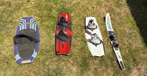 Wake boards, knee board, slalom ski