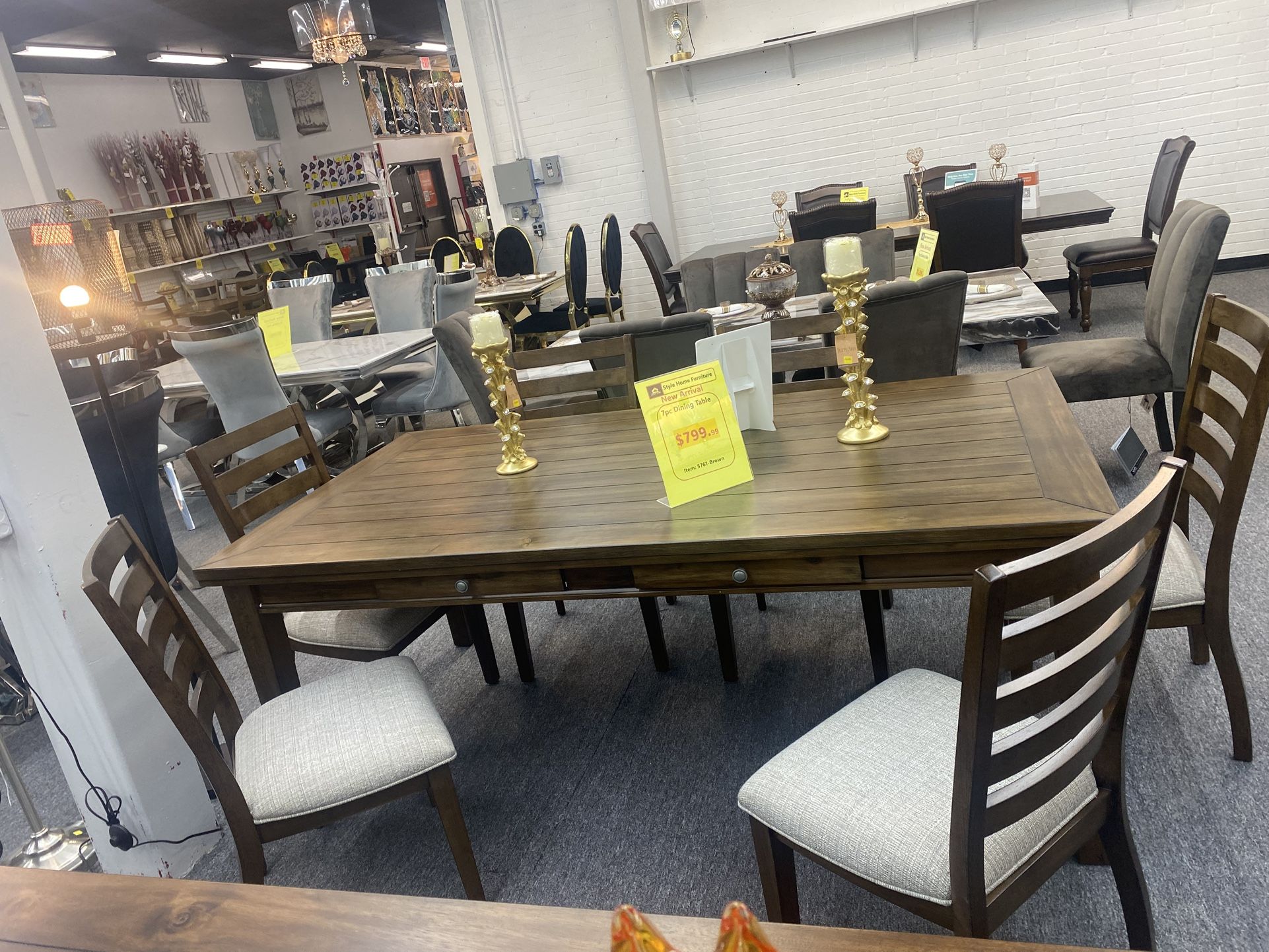 7 Pc Dinning Table Set $799