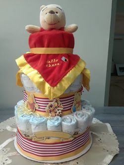 Winnie The Pooh Diaper Cake