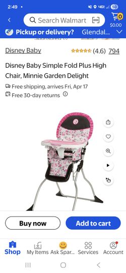 Mickey garden, the delight hi, chair, easy fold