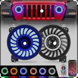 Headlights 9” inch round for jeep Wrangler JL or Jeep gladiator