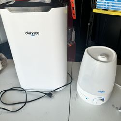 Air Purifier And Vicks Dehumidifier 