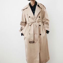 H&M NEW W TAGS NICE THICK TRENCH COAT