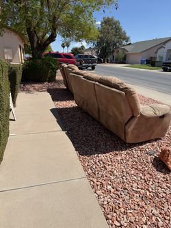 Free loved sofa and rocker loveseat