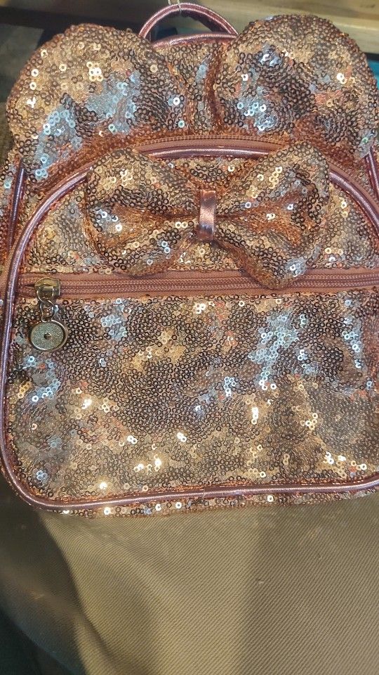 NWT Minnie Mouse Sequined Backpack
