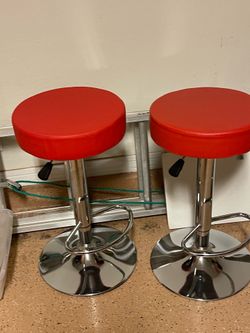 2 Red barstools
