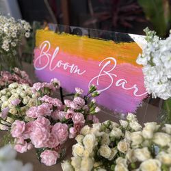 Flower Bloom Bar Signage 