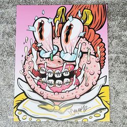 Garbage Pail Kids GetAgrip Ghastly Ashley Variant Rory Mcqueen Autograph Poster