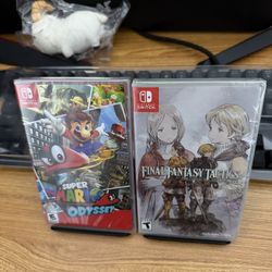 NEW SEALED Super Mario Odyssey + Final Fantasy Tactics for Nintendo Switch