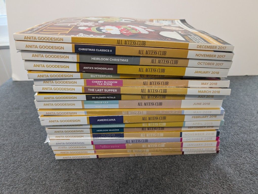 Anita Gooddesign All Access Club Magazines 2018 & 2019