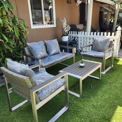 New Aluminum Patio Set/ Outdoor Furniture/ Conversation Set 