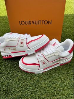Brand new red LV trainer shoes