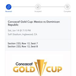 GOLD CUP MEXICO VS DOMNICAN REPUBLIC TICKETS