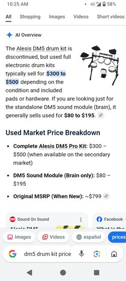 Electric drums info in pic