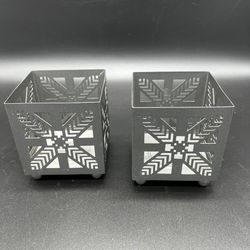 Metal Candle Holder Qty 2 