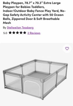 Extra large play pen