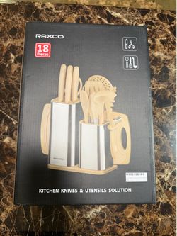 Raxco 18-Piece Kitchen and Utensils Set