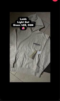 Light oat essentials hoodie
