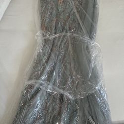 Beaded Formal Gown Size 7 (Worn once)