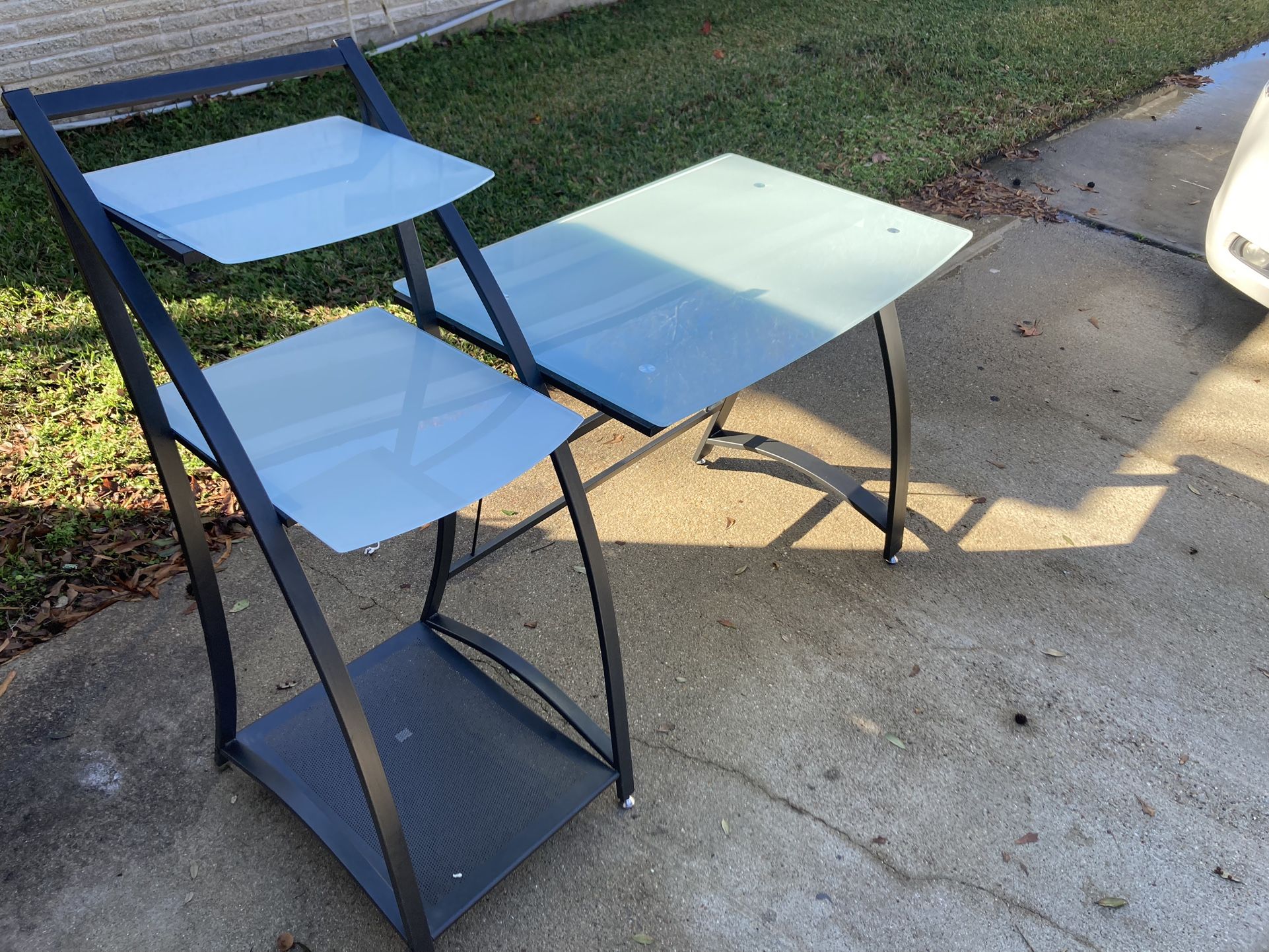 Glass Computer Desk