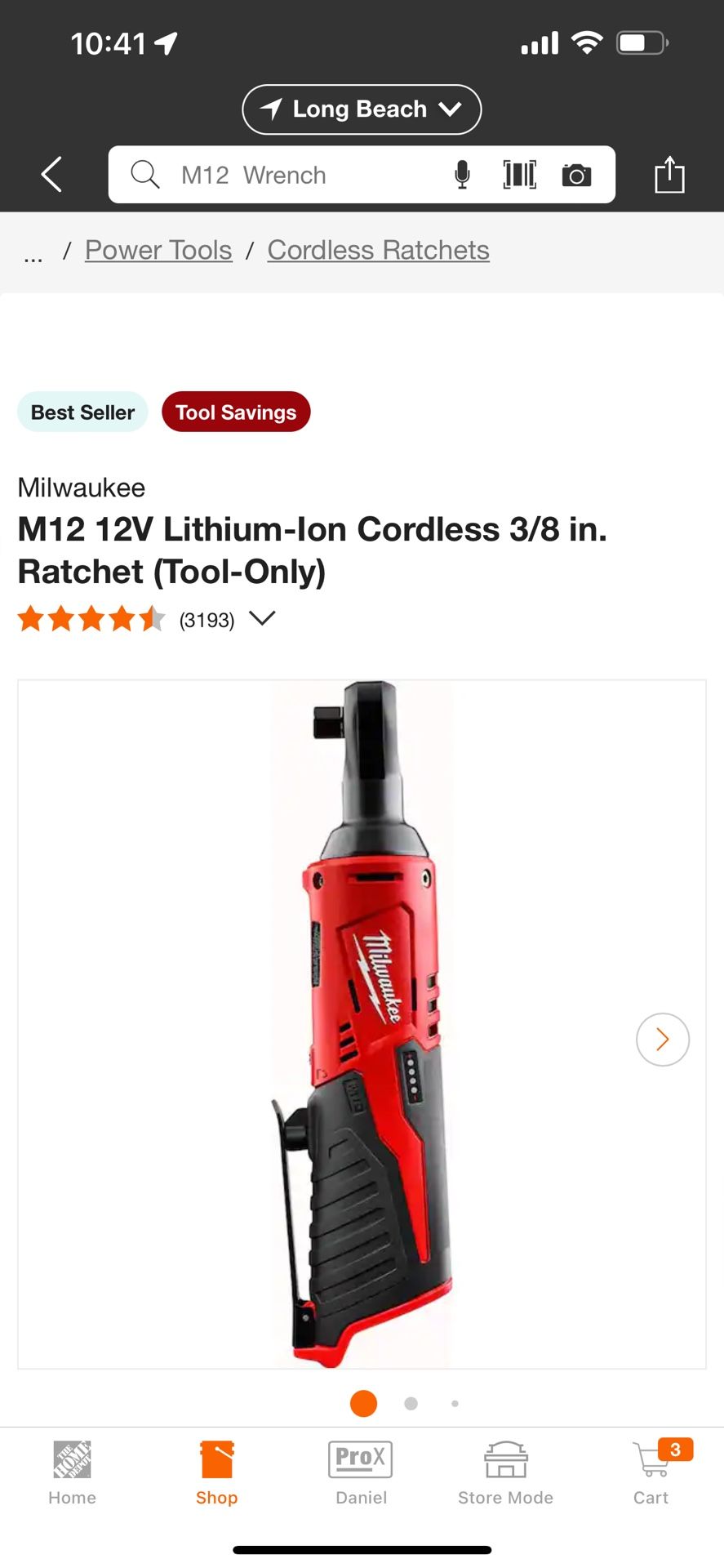 M12 Milwaukee Wrench/Ratchet Tool