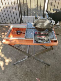 RIDGID 7-Inch Wet Tile Saw