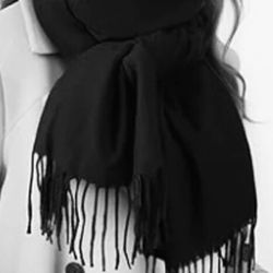 Luxurious Pashmina Scarf. Perfect Shape. Vintage. Large approximately 36” wide by 80” long   Wool And SIL 