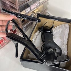 Black Strappy Heels 8.5
