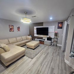 Leather sofa