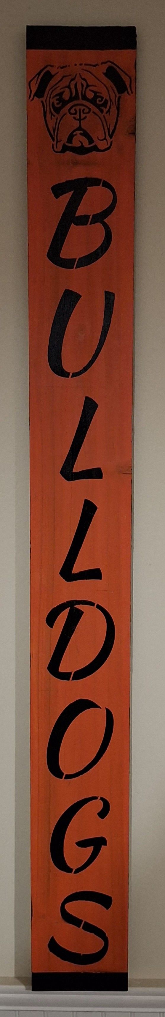 Handcrafted School Or Team Support Porch Sign