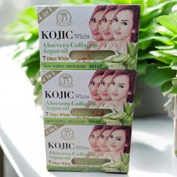 Kojic white Aloevera Collagen Argan Oil 7 days Bar Soap 160g ( Pack Of Six )