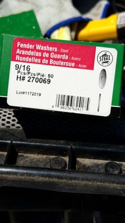 Hillman 9/16 steel fender washers
