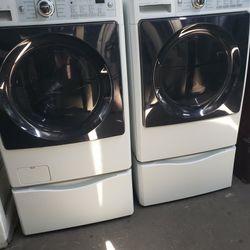 Kenmore White Washer And Dryer Set Front Loader